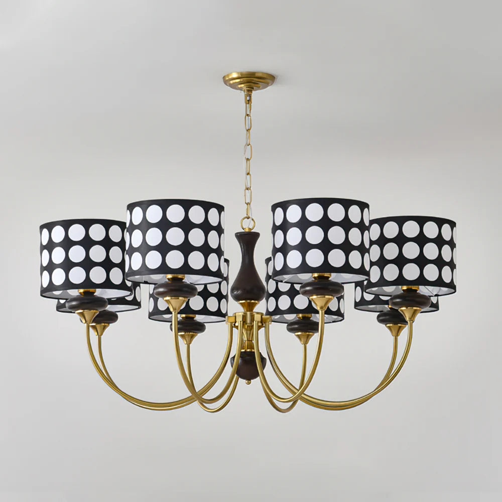 Black Polka Dots Chandelier