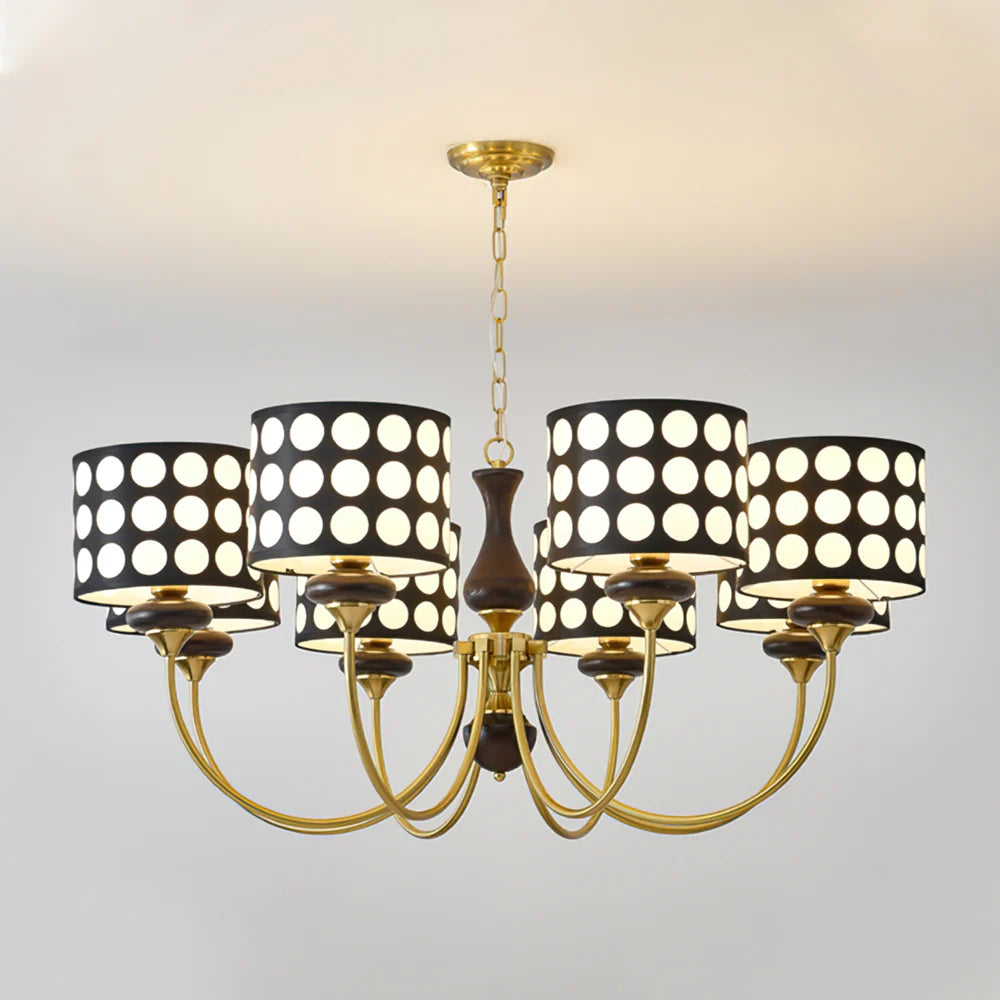Black Polka Dots Chandelier
