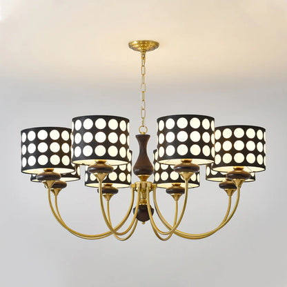 Black Polka Dots Chandelier