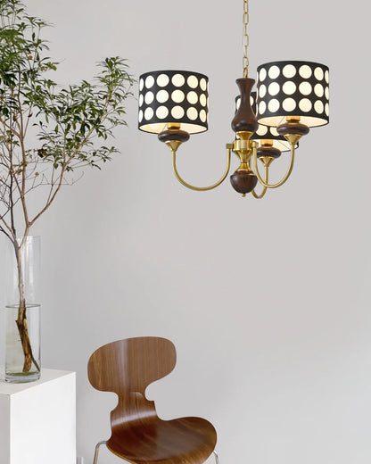 Black Polka Dots Chandelier