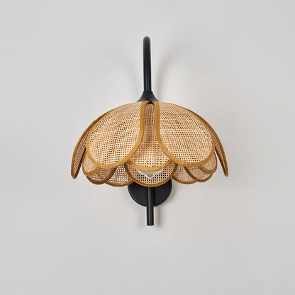 Bloom Rattan Wall Lamp