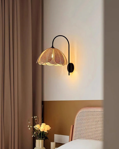 Bloom Rattan Wall Lamp