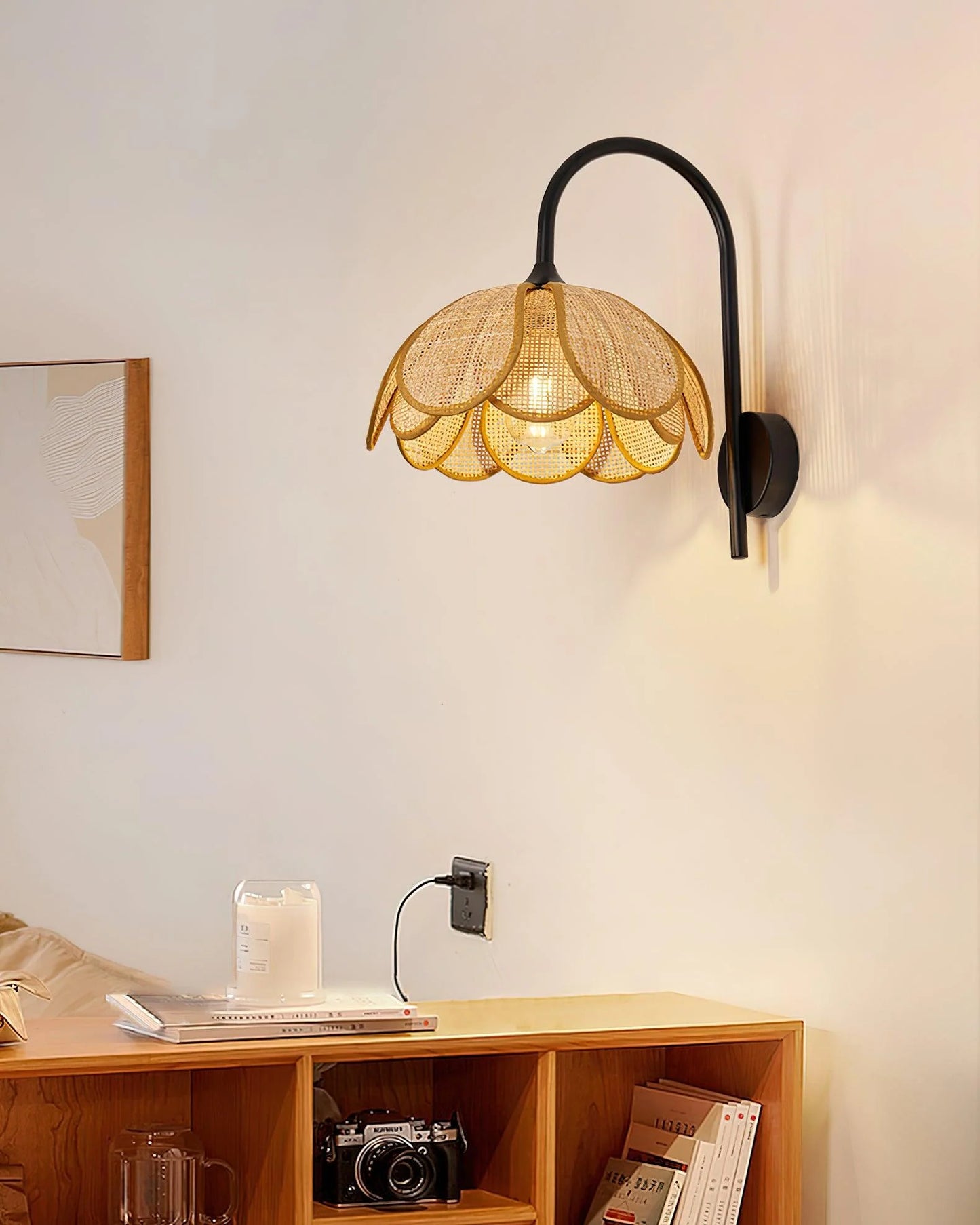 Bloom Rattan Wall Lamp