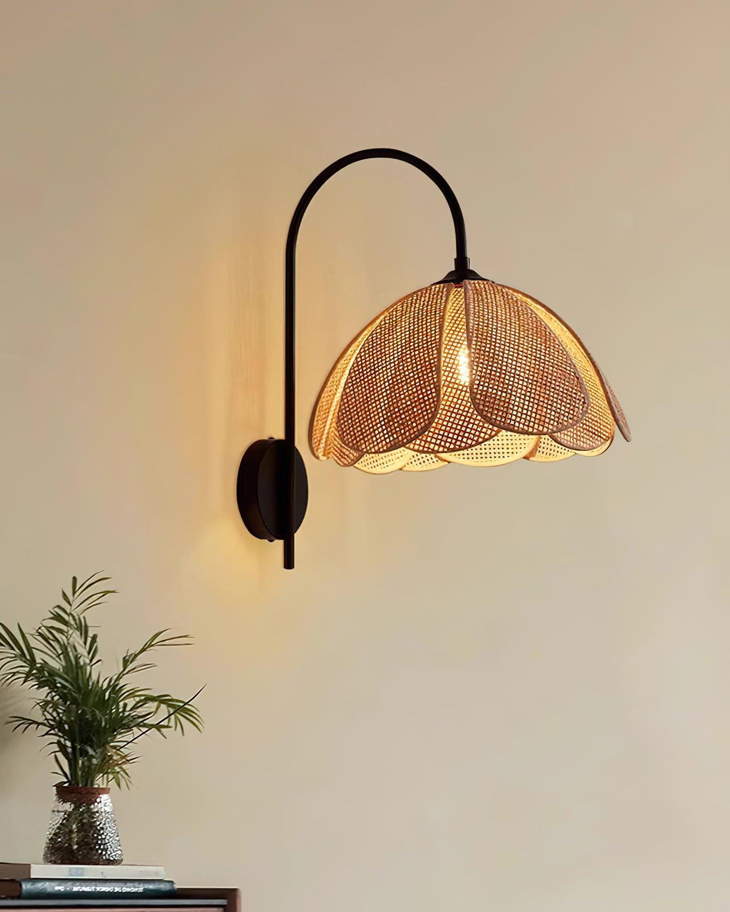 Bloom Rattan Wall Lamp