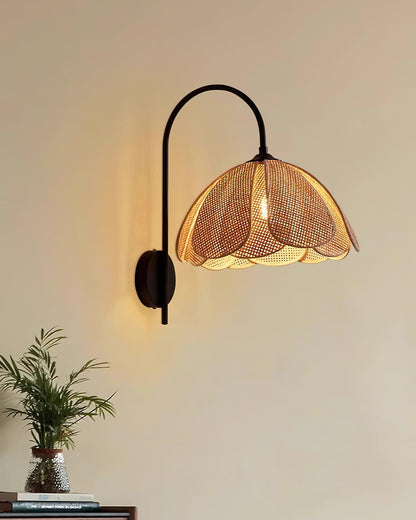 Bloom Rattan Wall Lamp