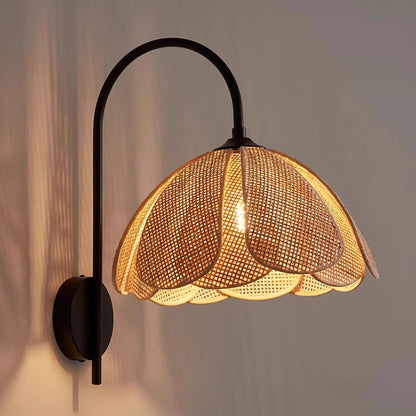 Bloom Rattan Wall Lamp