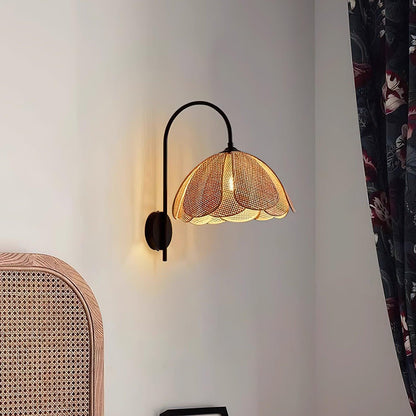 Bloom Rattan Wall Lamp