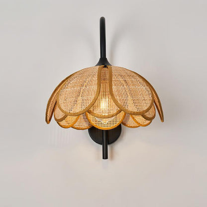 Bloom Rattan Wall Lamp