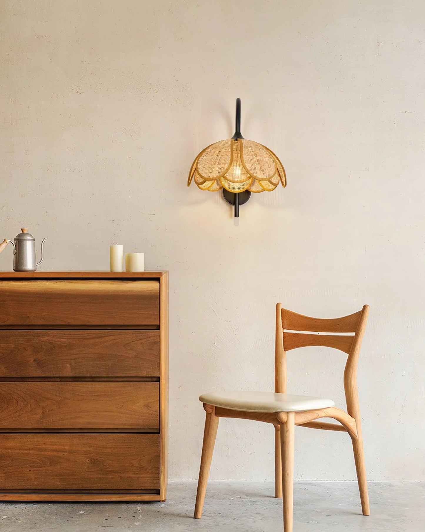 Bloom Rattan Wall Lamp