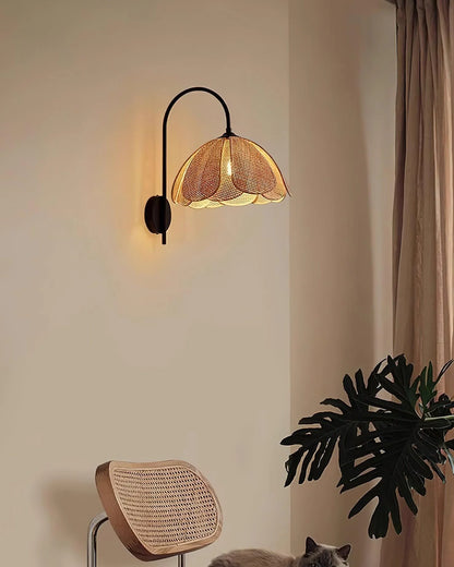 Bloom Rattan Wall Lamp