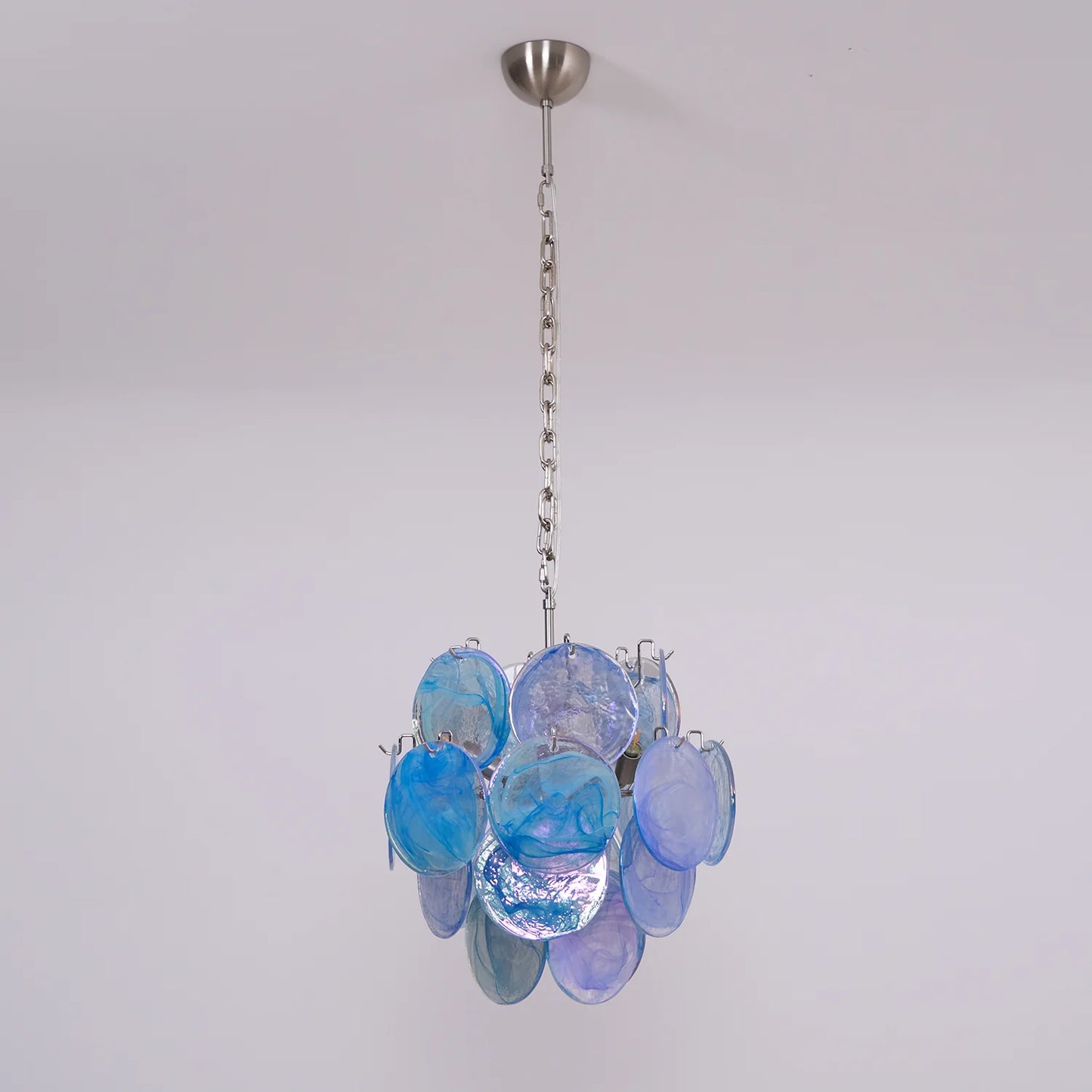 Blue Vistosi Disc Chandelier