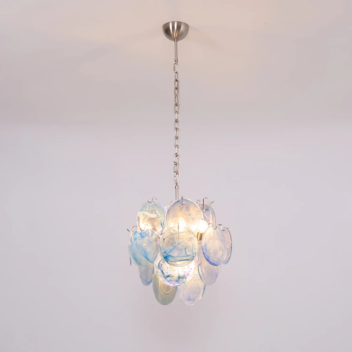 Blue Vistosi Disc Chandelier