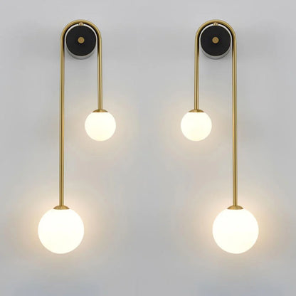 Brass Arc Wall Light