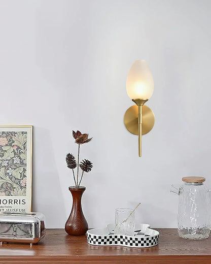 Brass Blossom Wall Light