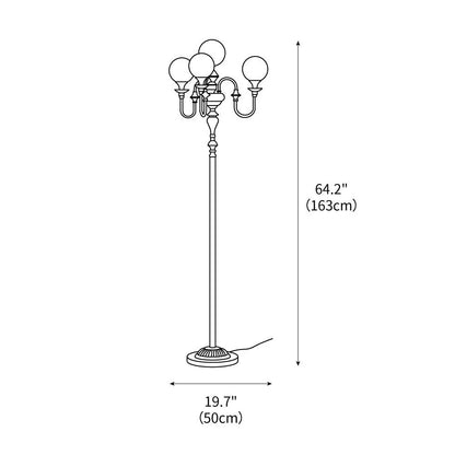 Brass Candelabra Floor Lamp