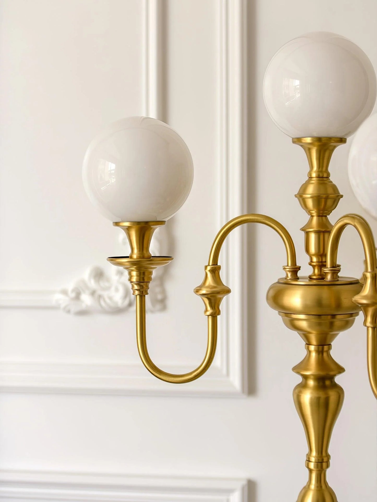 Brass Candelabra Floor Lamp