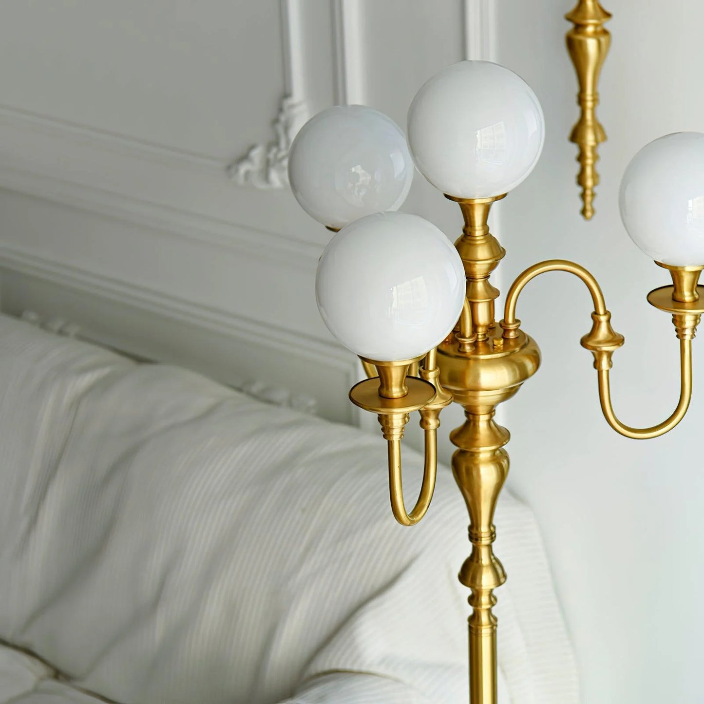 Brass Candelabra Floor Lamp
