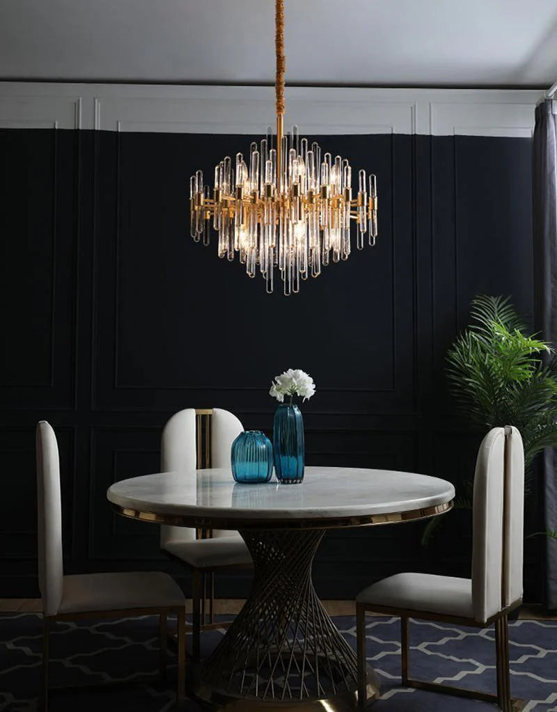 Vintage Antique Brass Chandelier