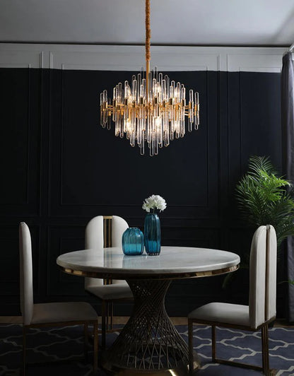 Vintage Antique Brass Chandelier