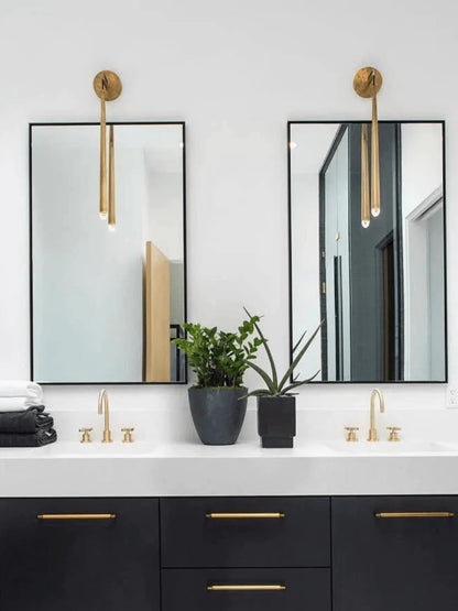 Brass Cone Wall Lamp