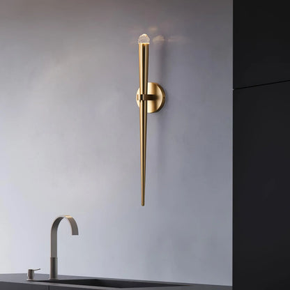 Brass Cone Sconce