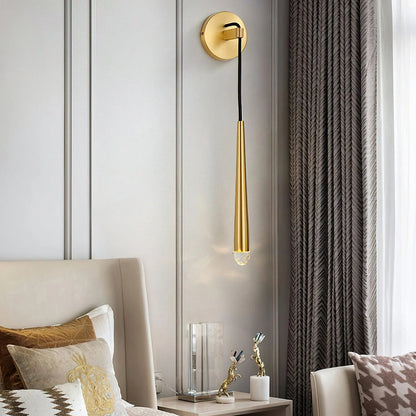 Brass Cone Wall Lamp