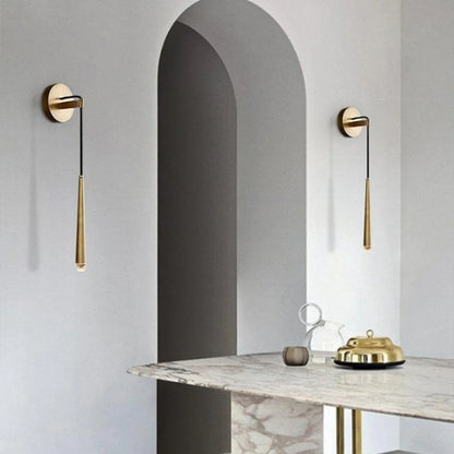 Brass Cone Wall Lamp