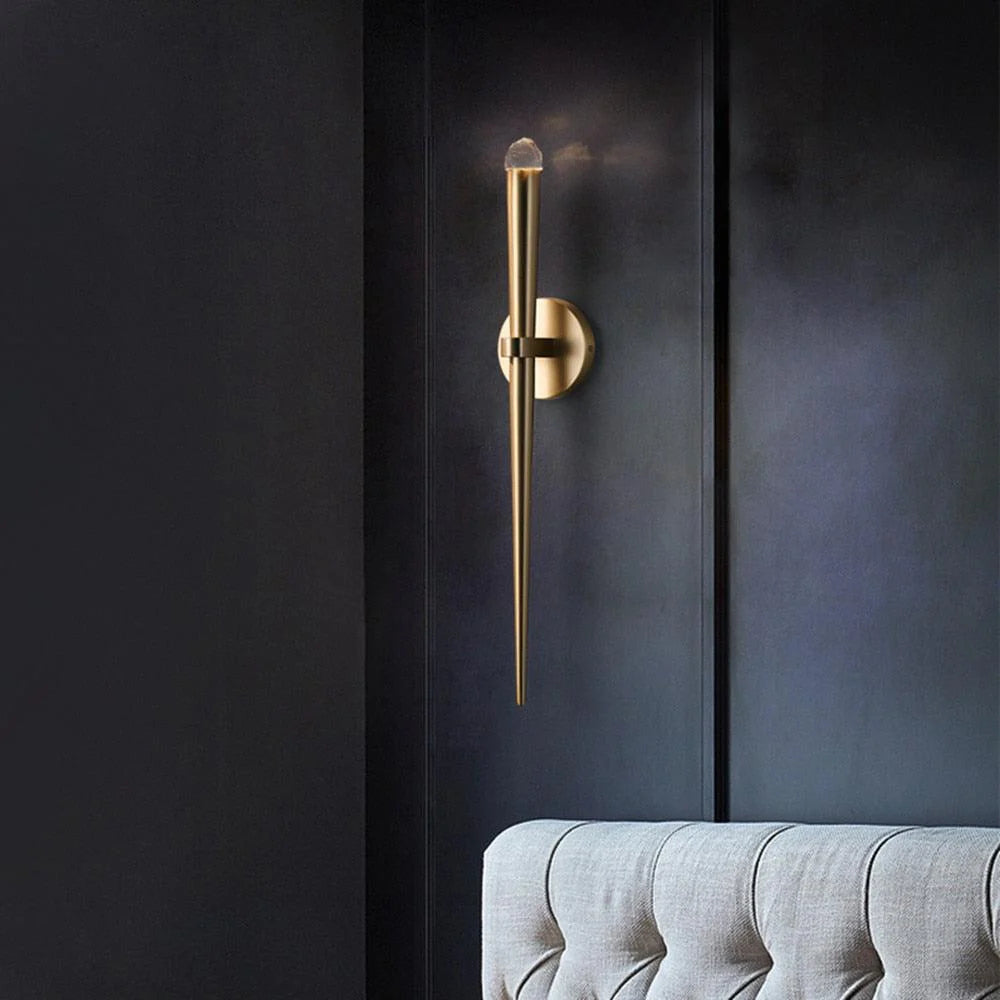 Brass Cone Sconce