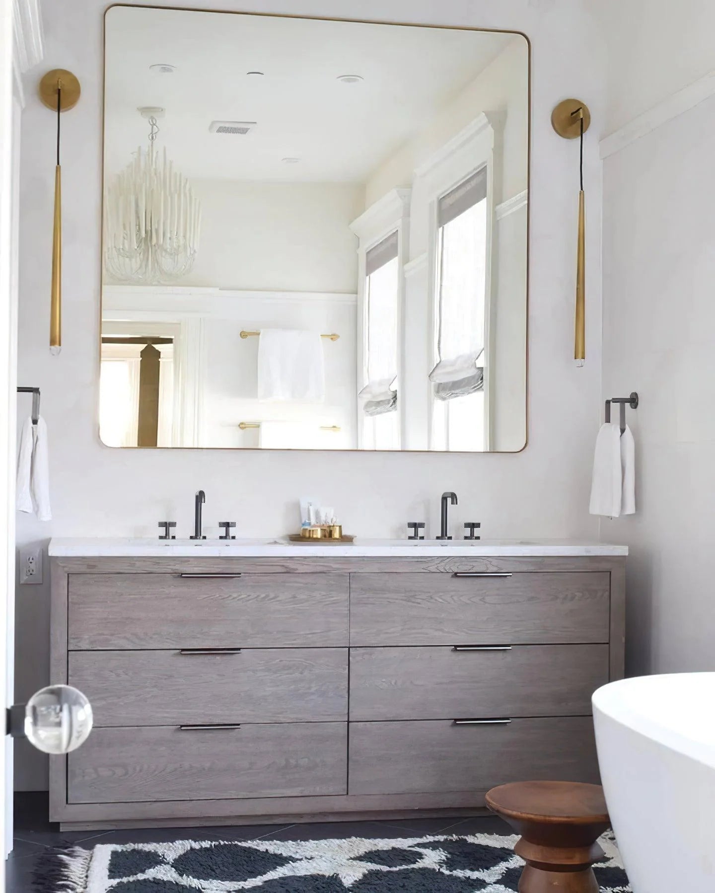 Brass Cone Wall Lamp