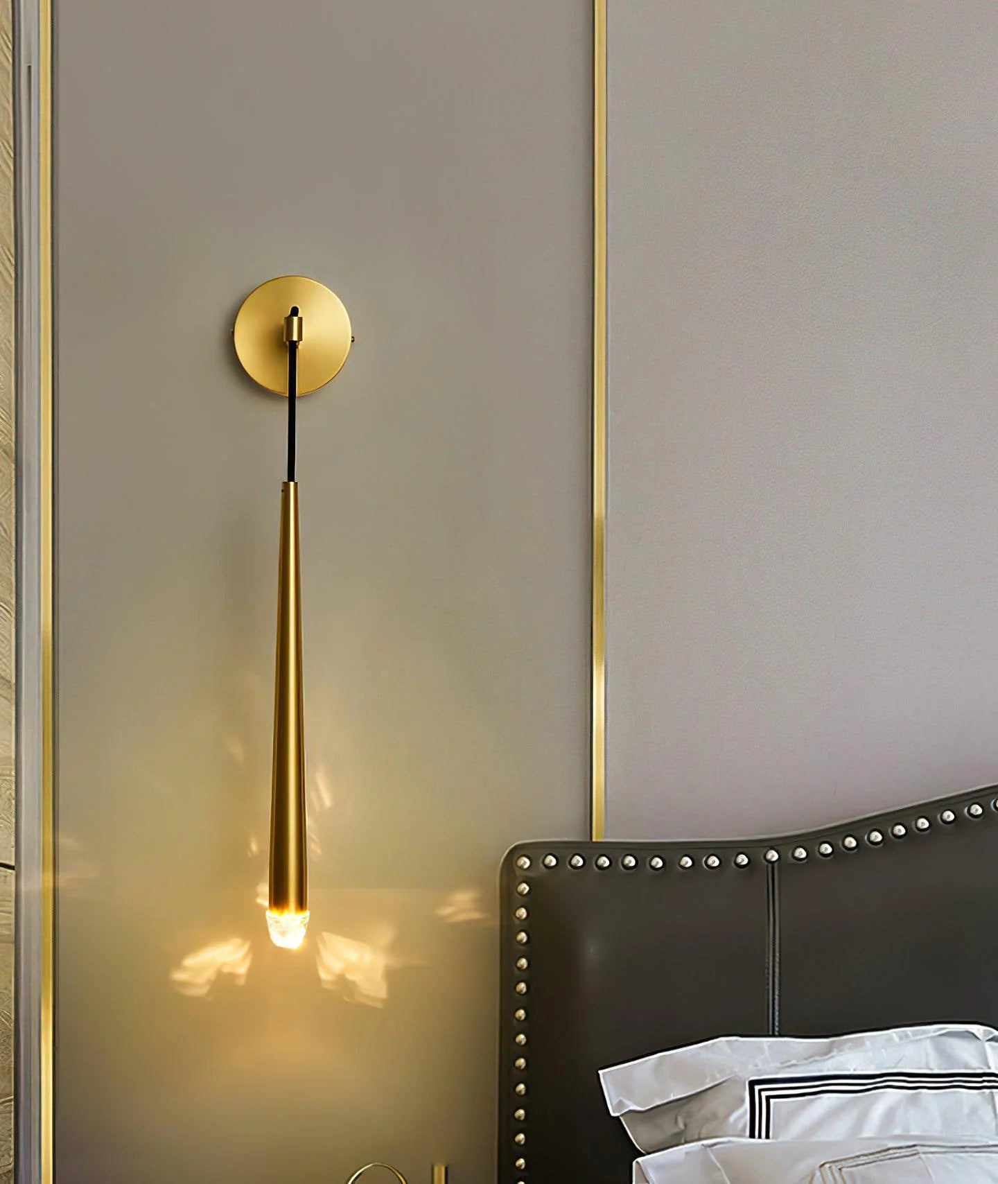 Brass Cone Wall Lamp