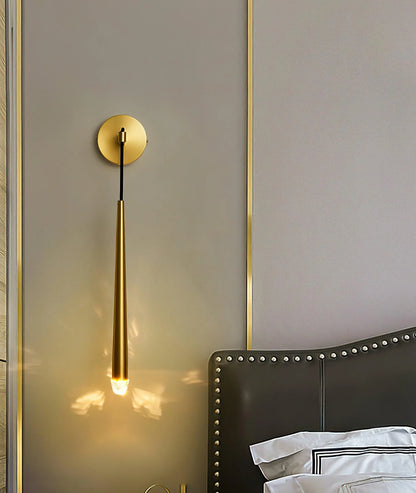 Brass Cone Wall Lamp