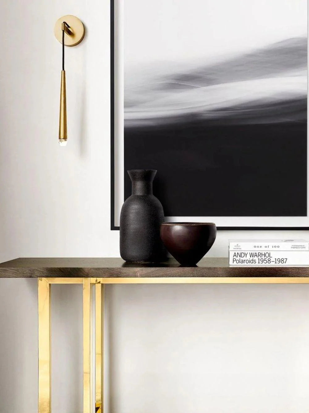 Brass Cone Wall Lamp
