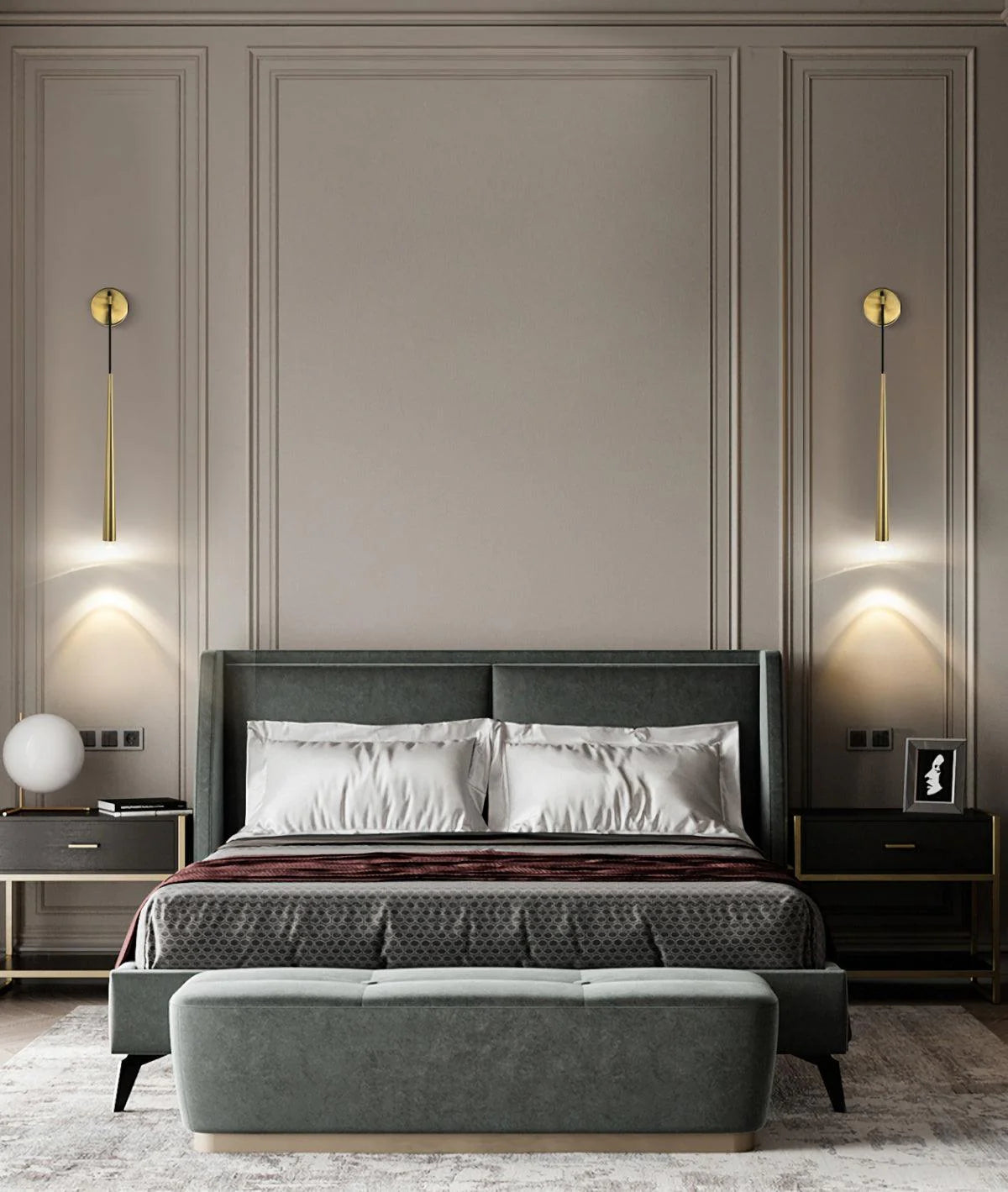 Brass Cone Wall Lamp