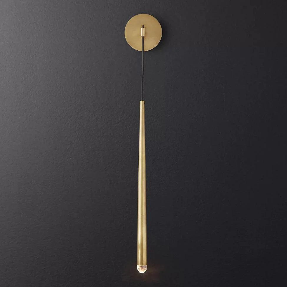 Brass Cone Wall Lamp