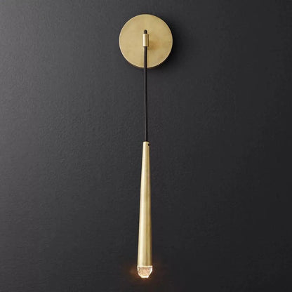 Brass Cone Wall Lamp