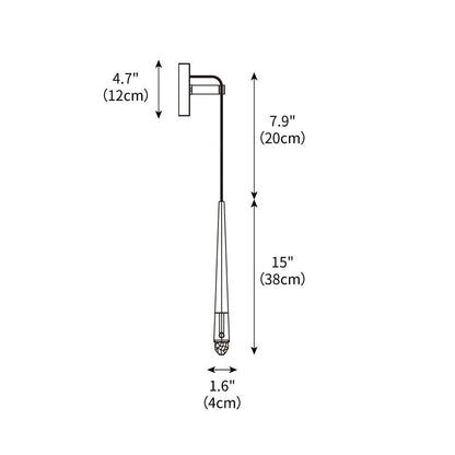 Brass Cone Wall Lamp