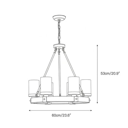 Cabot Rustic Chandelier