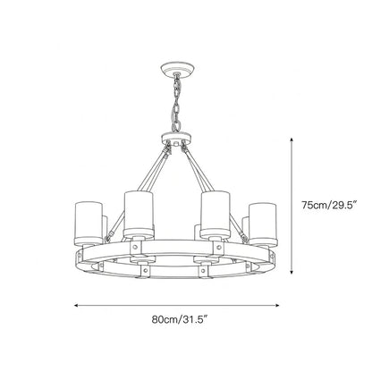 Cabot Rustic Chandelier