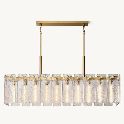 Calamette Glass Rectangular Chandelier