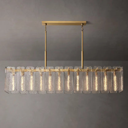 Calamette Glass Rectangular Chandelier