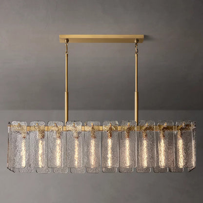 Calamette Glass Rectangular Chandelier