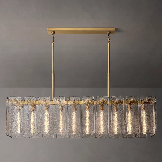 Calamette Glass Rectangular Chandelier