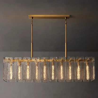 Calamette Glass Rectangular Chandelier