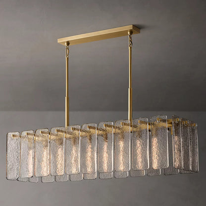 Calamette Glass Rectangular Chandelier