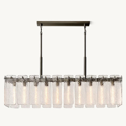 Calamette Glass Rectangular Chandelier