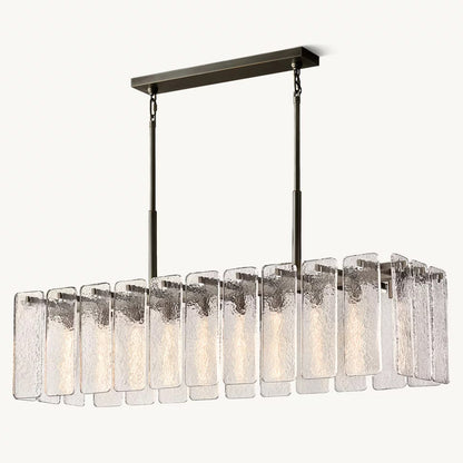 Calamette Glass Rectangular Chandelier