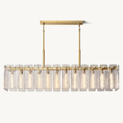 Calamette Glass Rectangular Chandelier