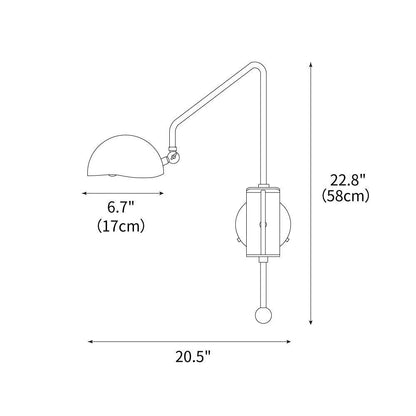Candelabra Swing Arm Wall Lamp