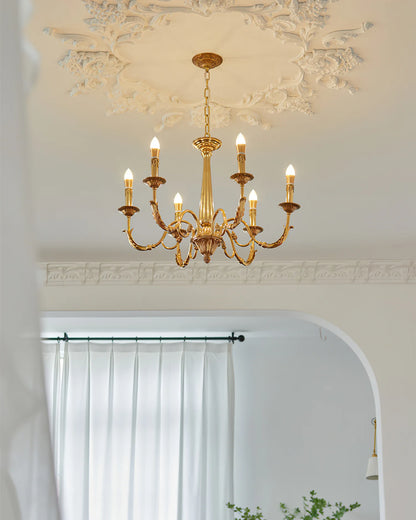 Candle Brass Chandelier
