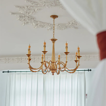 Candle Brass Chandelier
